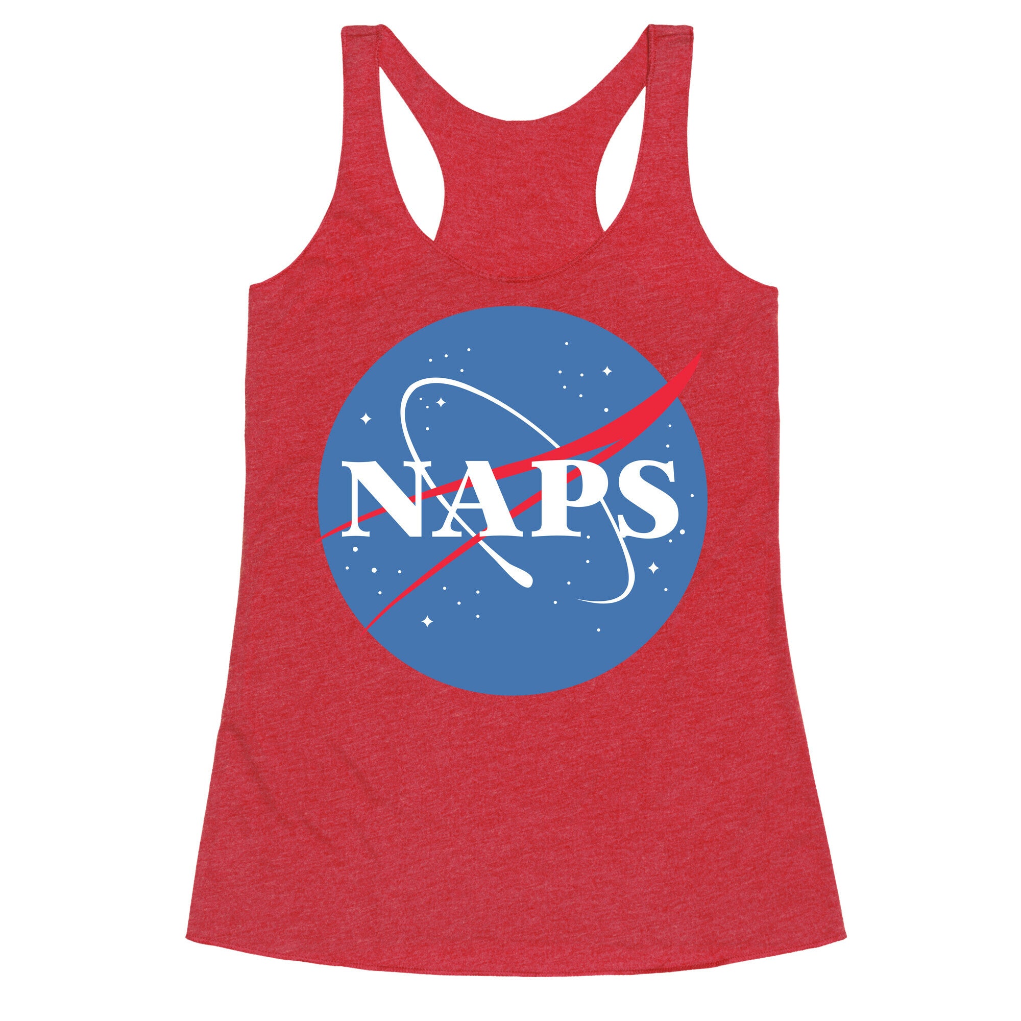 Naps Nasa Parody Racerback Tank